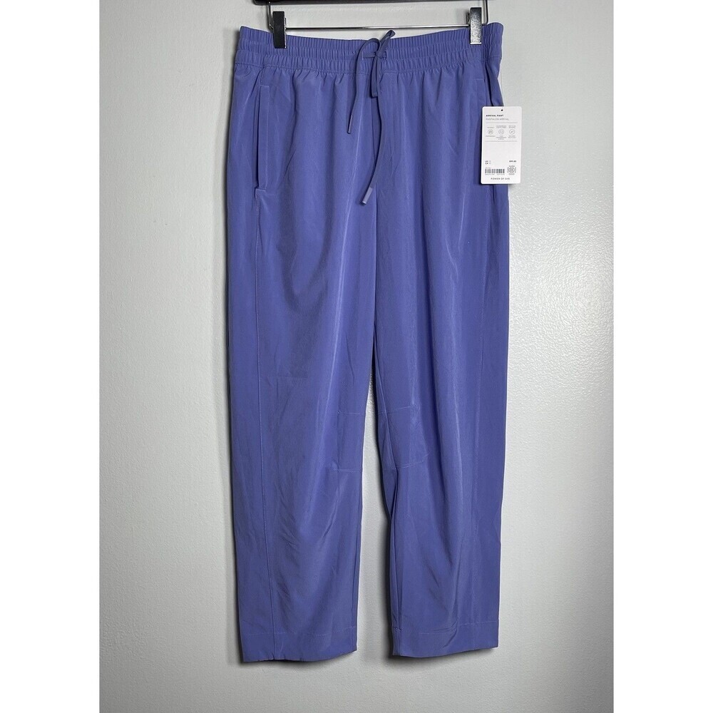 ATHLETA Arrival Pant Size 10 Purple NEW Active Cropped ‎ Performance Workout
